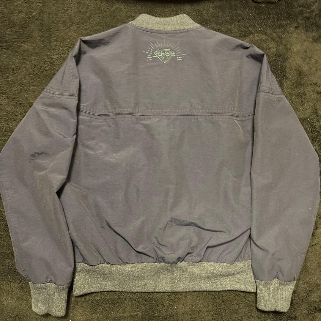美品】Schott ダービージャケット ショット S ネイビー 完売品 希少