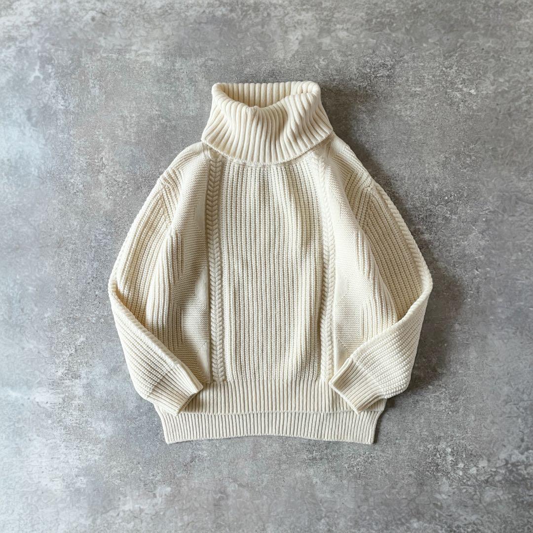 美品ドゥーズィエムクラス毛GENTLE WOMANケーブルタートルニット