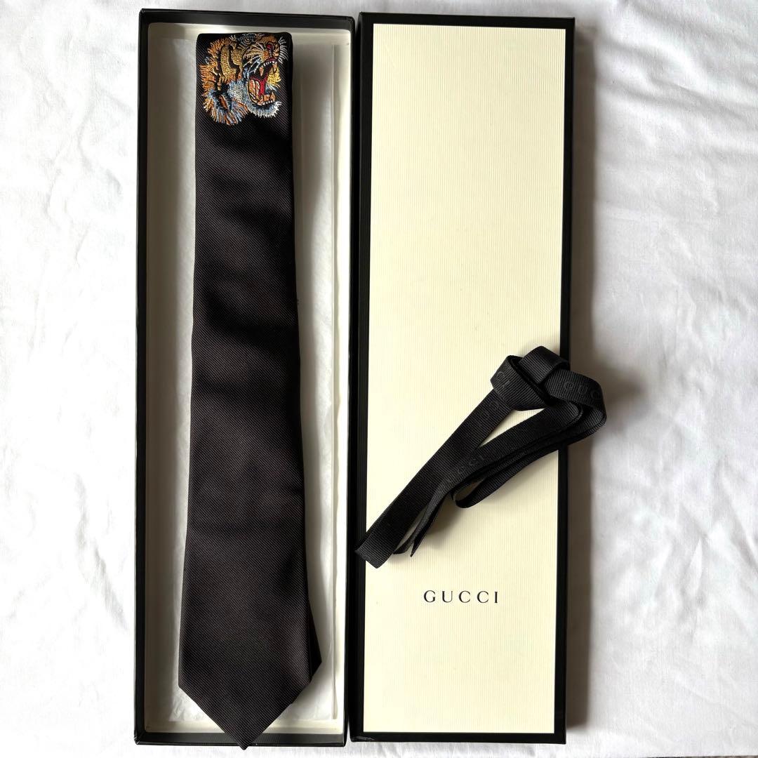 GUCCI シルク ネクタイ 虎 タイガー - メルカリ