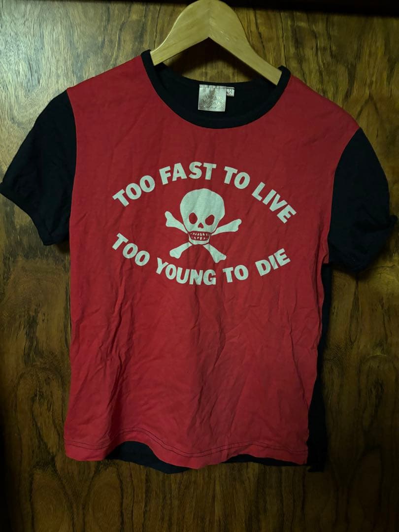 vivienne westwood 半袖Tシャツ Mサイズ 赤黒 Vivienne Westwood red label ヴィヴィアンウエストウッド アングロ