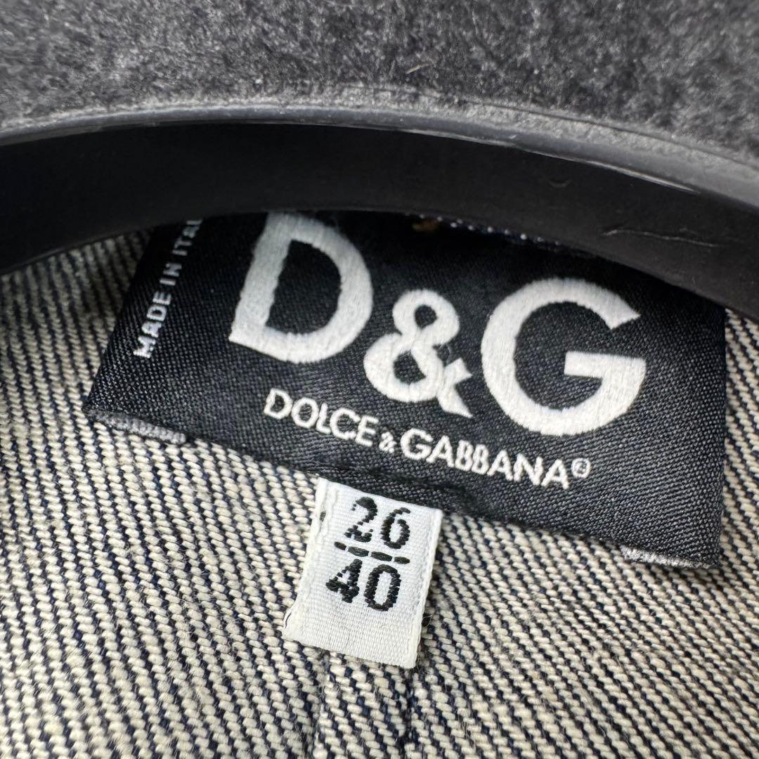 希少☆DOLCE&GABBANA トレンチコート デニム ロング丈 ゴールド金具