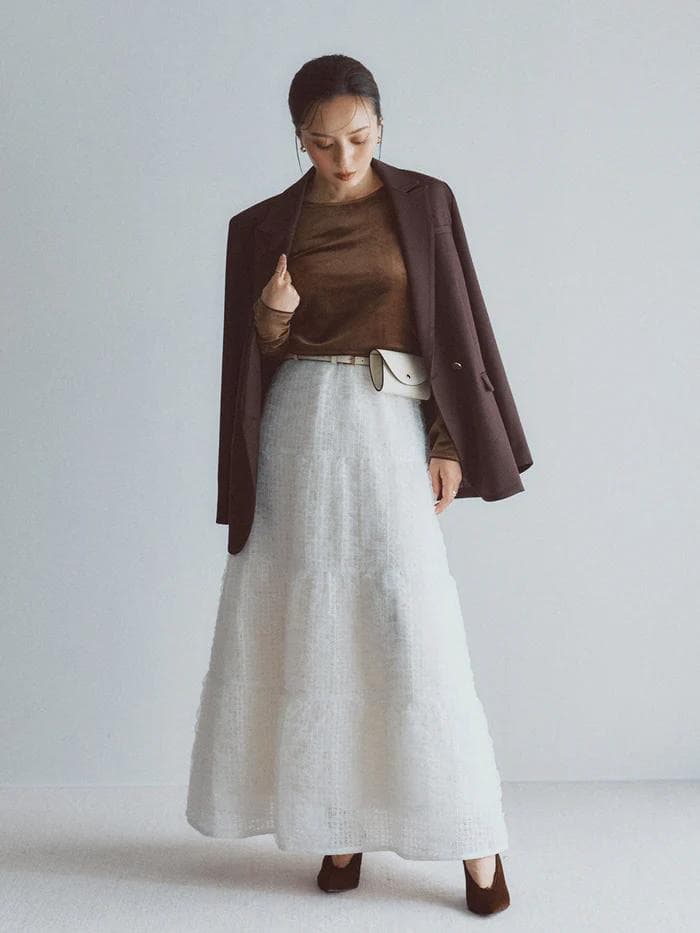 【新品】anuans ベーシックダブルジャケット BROWN 1サイズ アニュアンス anuans ベーシックダブルジャケット （BROWN