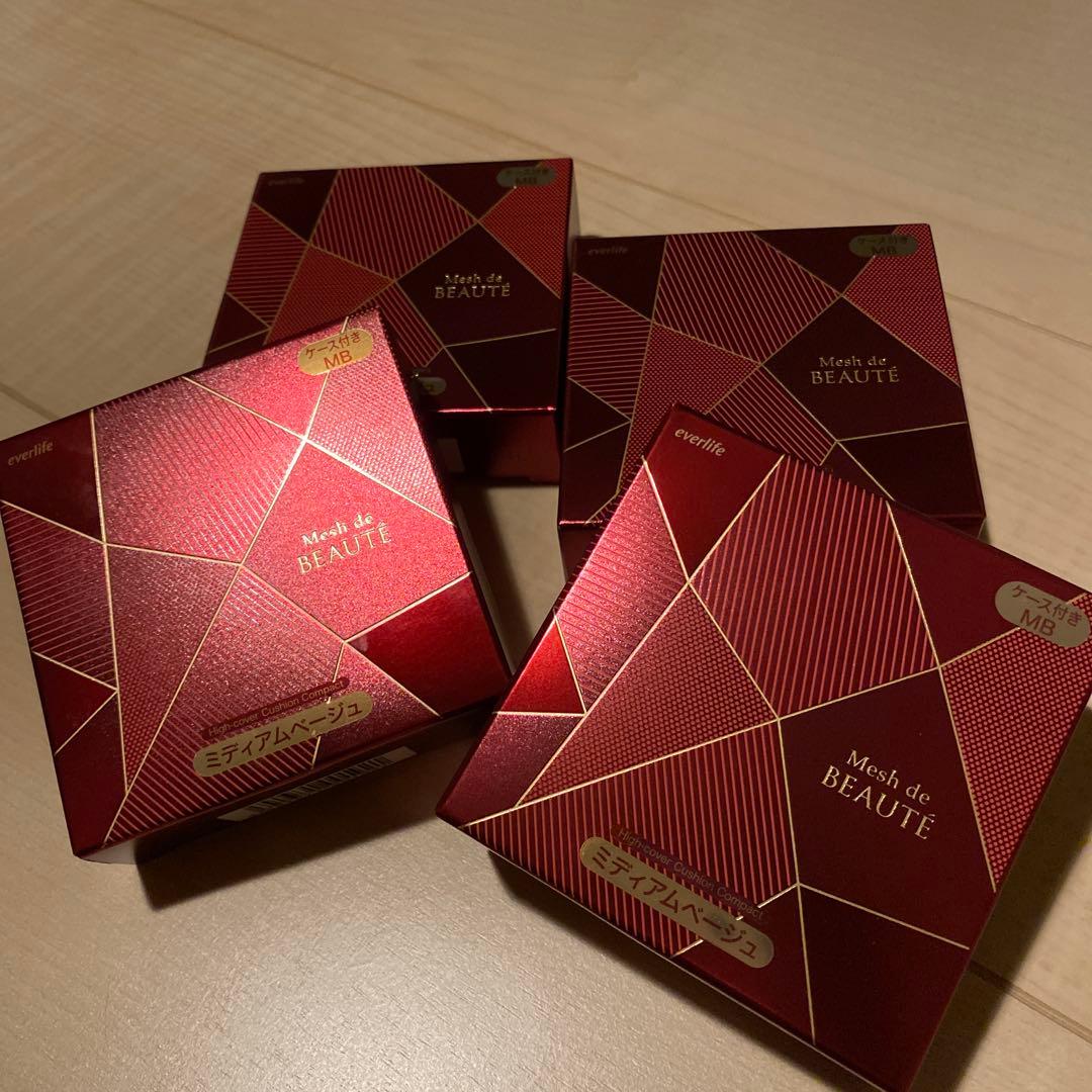 メッシュドボーテハイカバークッションファンデーション　4個　ミディアムベージュ 本品のみ】メッシュドボーテ(ミディアムベージュ) : エバーライフYahoo