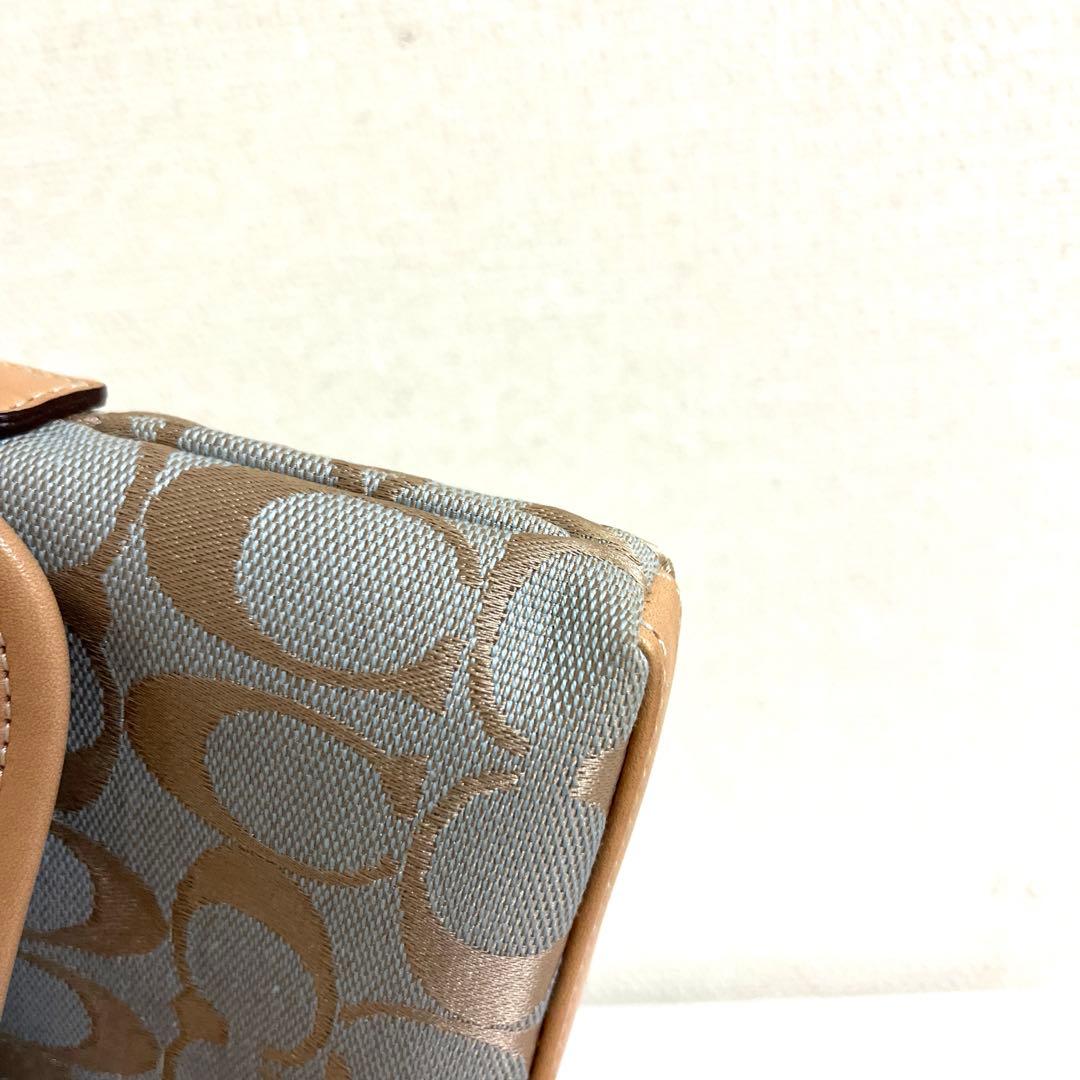 極美品】コーチ 6348 ソーホー ワンハンドバッグ レザー シグネチャー