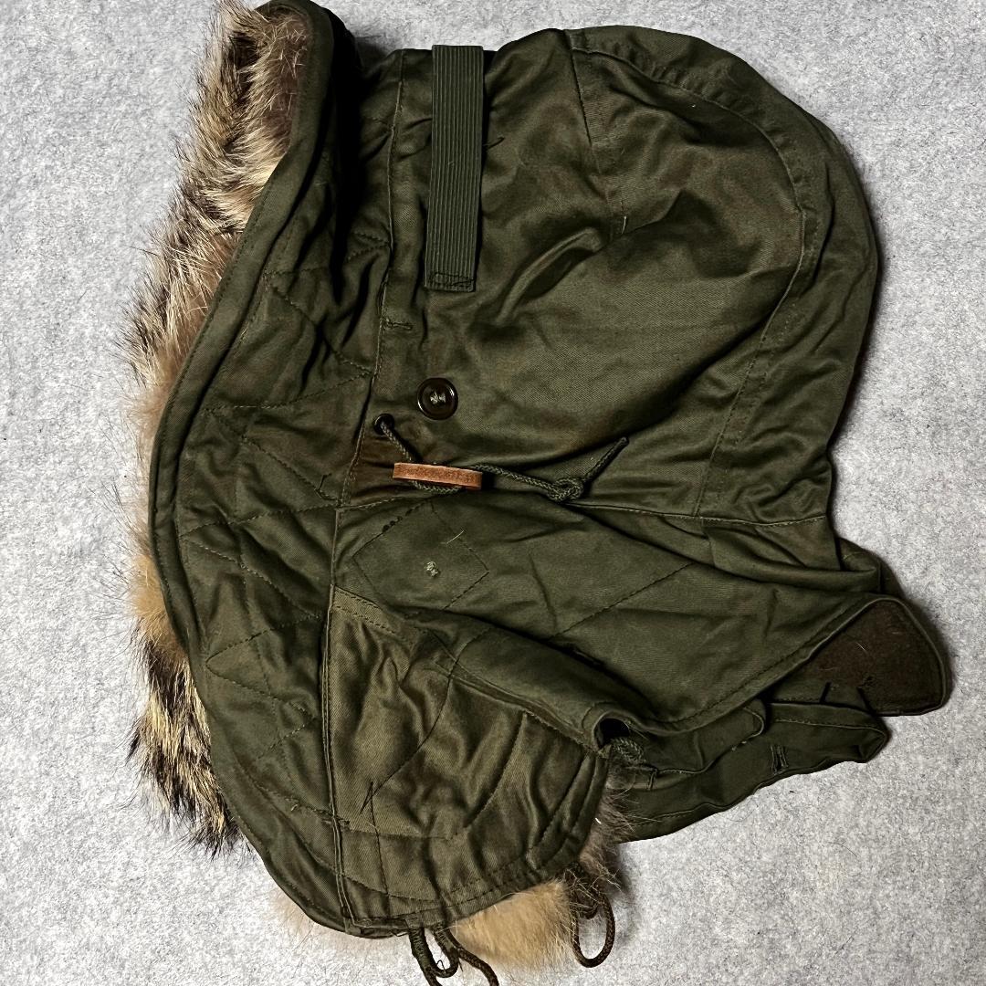 50s S級品 50's 米軍実物 M-51用フード コヨーテファー