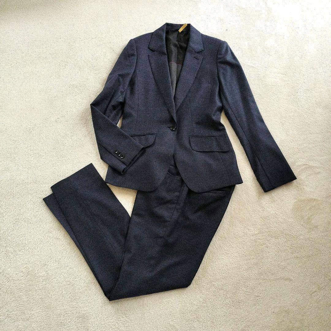 ヒルトン ウール　柄　パンツスーツ セットアップREDA社製サイズ違い 楽天市場】【洋服の青山】ウール 混 メンズ スーツ 春夏 ネイビー 紺