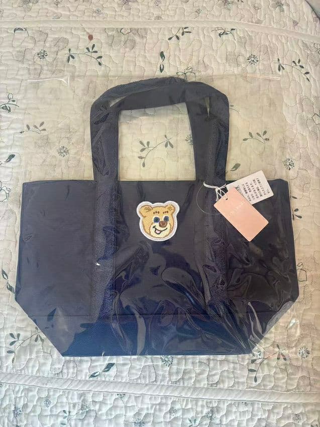 FEILER オールドテディ ワッペントートバッグ ネイビー - メルカリ