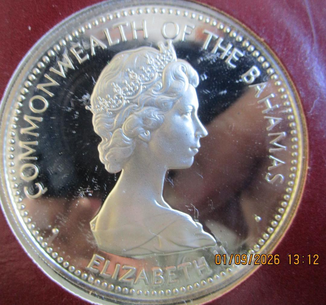 バハマ 1973年 10ドル 銀貨 プルーフ 1枚 - メルカリ