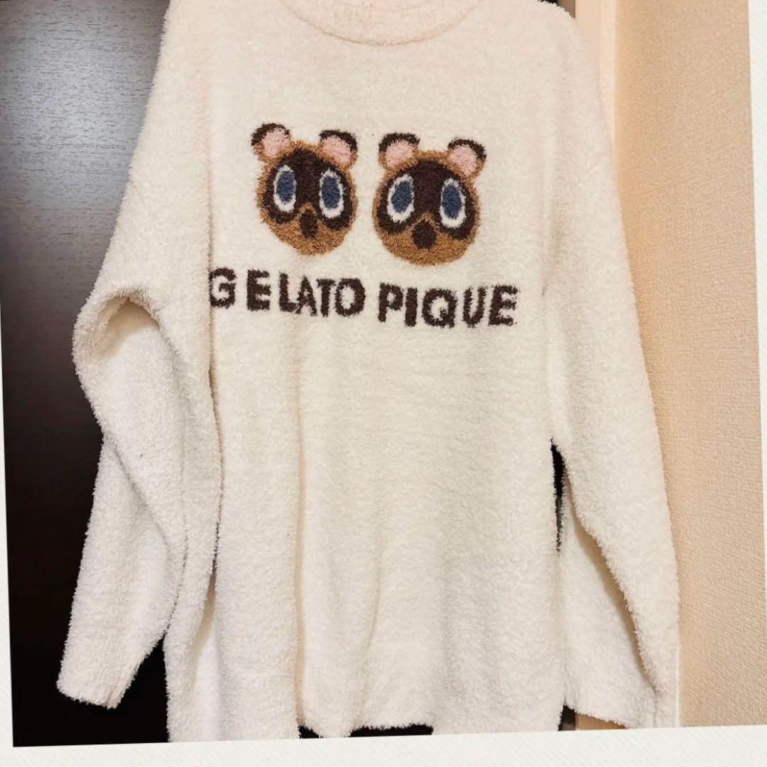 ジェラートピケ あつまれどうぶつの森 つぶまめジャガードプルオーバー