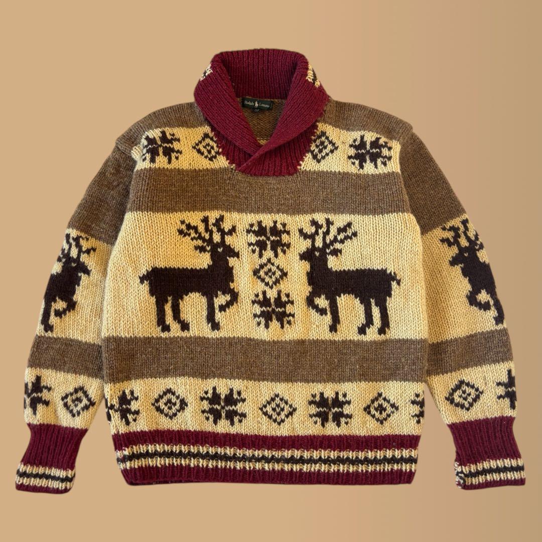 【Ralph Lauren】ノルディック ニット / カウチン / フェアアイル Ralph Lauren】ノルディック ニット / カウチン / フェアアイル - メルカリ