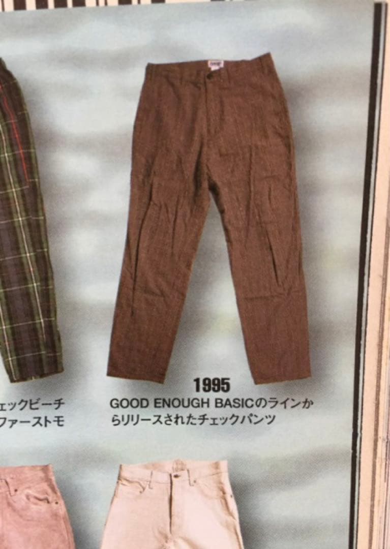 グッドイナフ goodenough 95年basicパンツサイズM 藤原ヒロシ - メルカリ