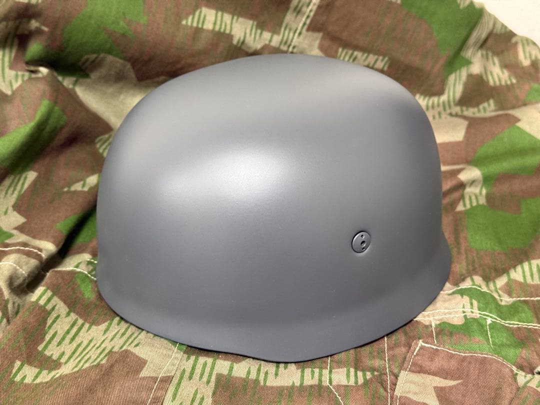 WWⅡ ドイツ軍 M38型降下猟兵ヘルメット（レプリカ）☆グレー☆緑の