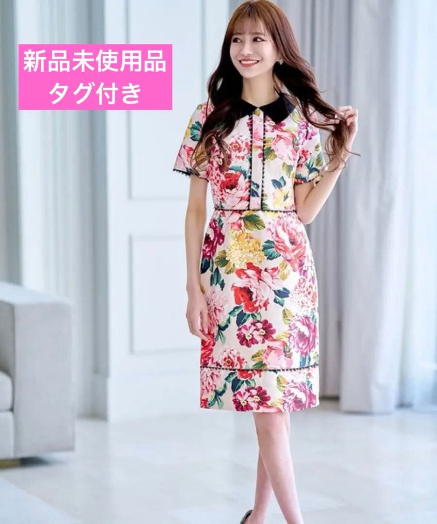 EmiriaWiz エミリアウィズ 襟付き花柄ワンピース s - メルカリ