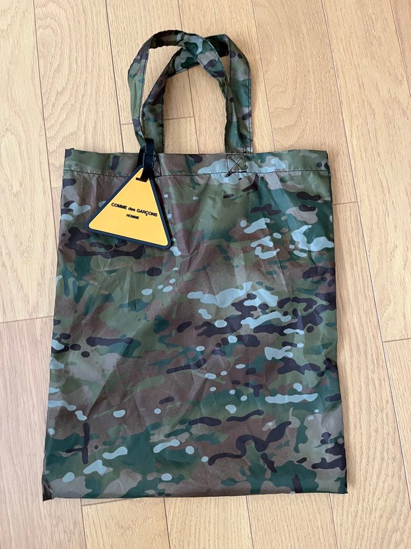 コムデギャルソン オム 迷彩柄トートバッグ ネームタグ付き - メルカリ