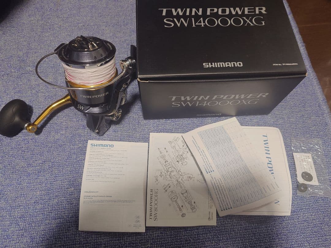 SHIMANO TWIN POWER SW14000XG スピニングリール - メルカリ