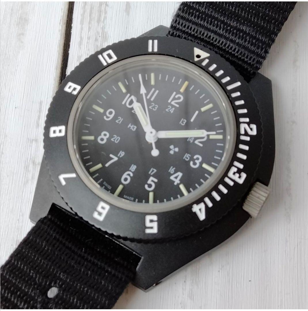 MARATHON【美品】ナビゲーター デイト パイロット　ブラック系　千場 ナビゲーター デイト パイロット – MINIMAL WARDROBE