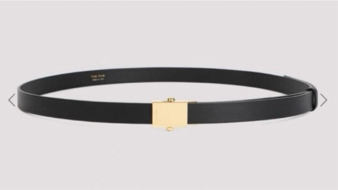 THE ROW ブライアンベルト ブラック×ゴールド - メルカリ