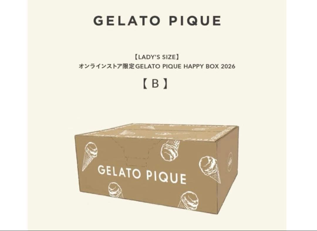 新品未開封＊ジェラートピケ＊2026福袋B gelato pique（ジェラートピケ） 2026年福袋 GELATO PIQUE LADY'S SIZE