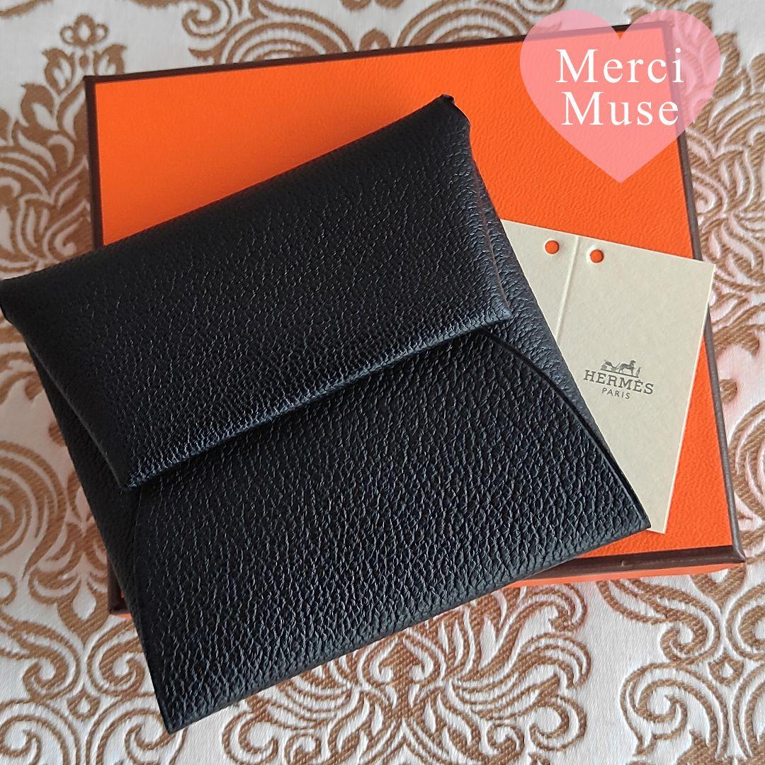 ❤お得なお品❤バスティア ノワール 黒 コインケース SV金具 エルメス