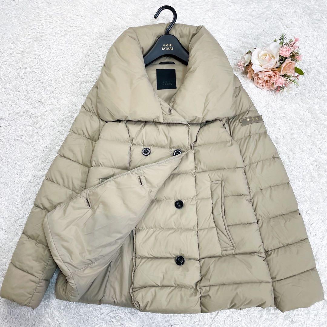 未使用級 タトラス ロレンツァーナ ミドル丈 ダウン ベージュ ダブル