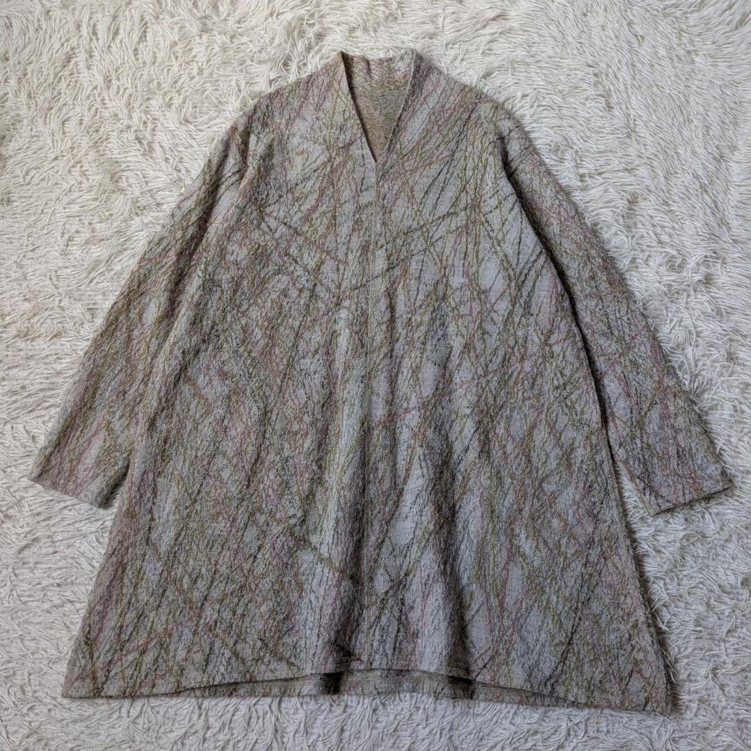 JURGEN LEHL/ヨーガンレール　ウールスクラッチ　チュニック　白灰　M ウールタンブラーのチュニック | Jurgen Lehl etc.