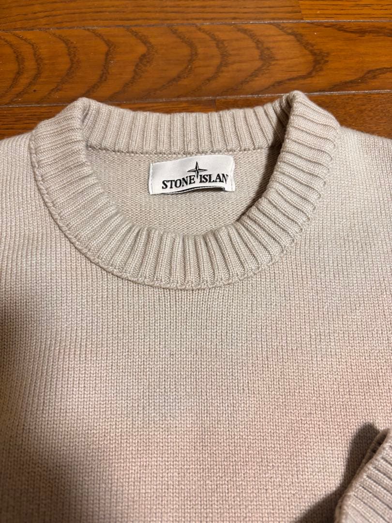 STONE ISLAND ストーンアイランド クルーネックセーター ベージュ