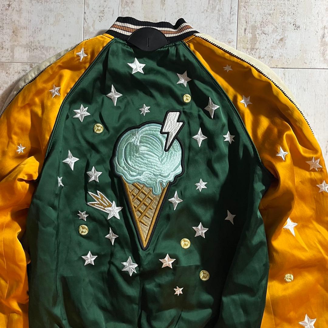 COACH コーチ アイスクリーム リバーシブル MA-1 スカジャン ブルゾン