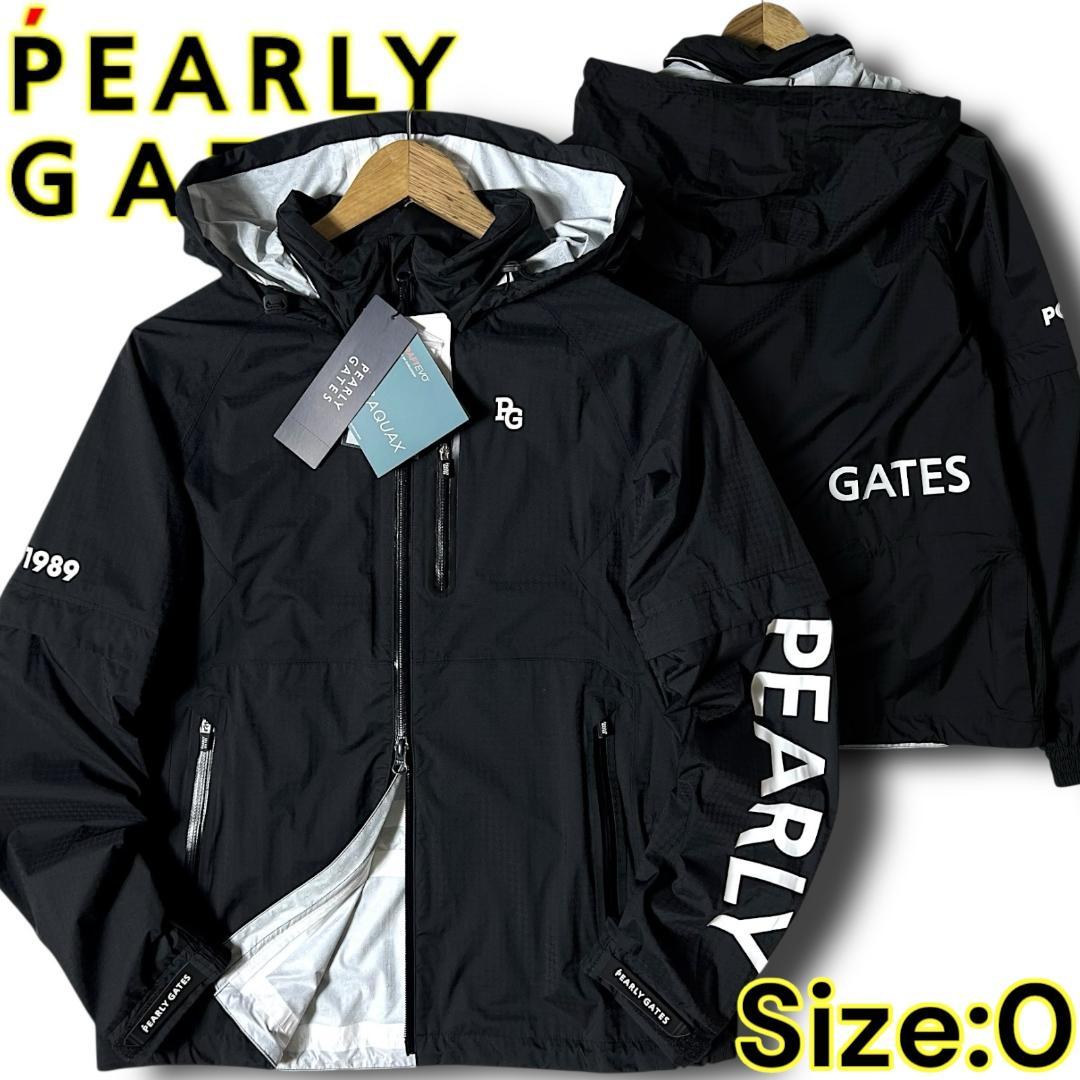 定価39,600円 パーリーゲイツ ビッグロゴ 半袖にもなる! レインジャケット 定価39,600円 パーリーゲイツ 長袖にも半袖にもなる! レインジャケット