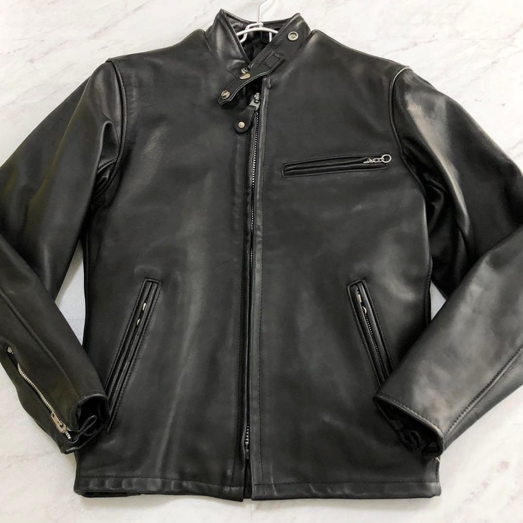 美品✨ショット ATOMIC GARAGE別注 ライダースジャケット ライナー付