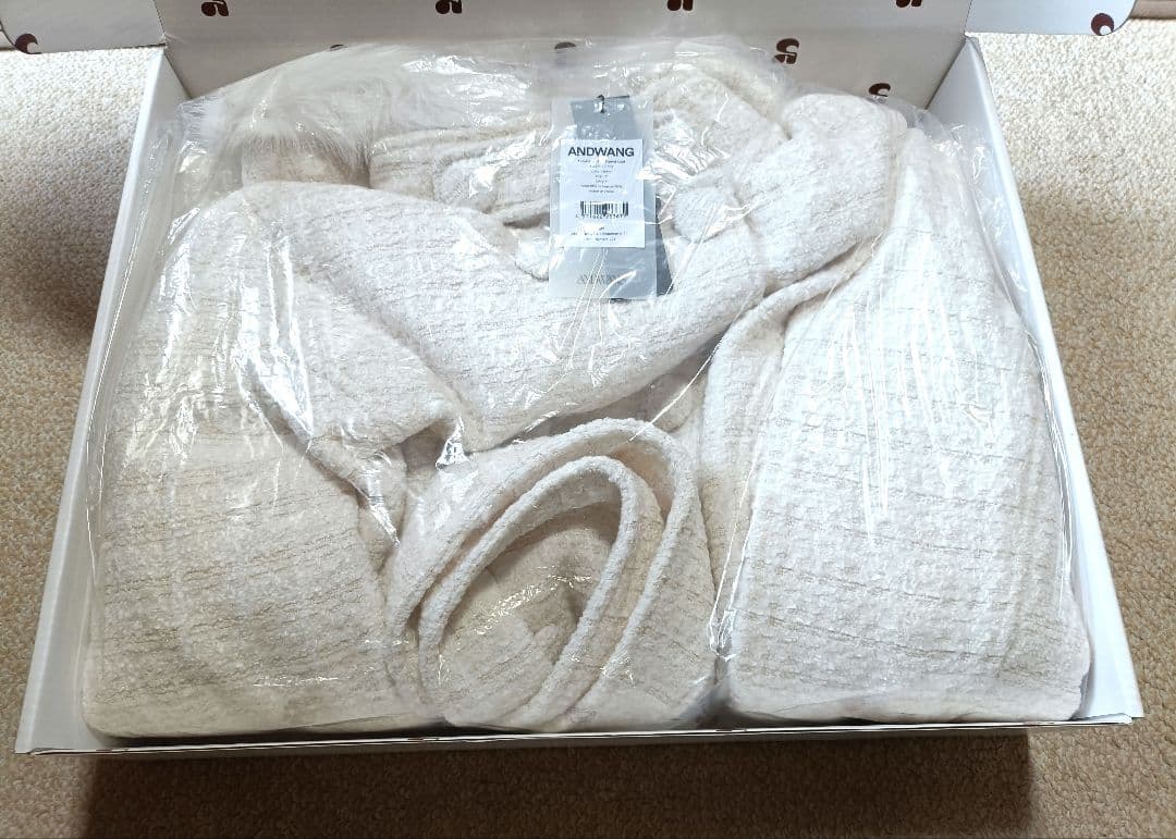 andwang Twinkle Button Tweed Coat - メルカリ