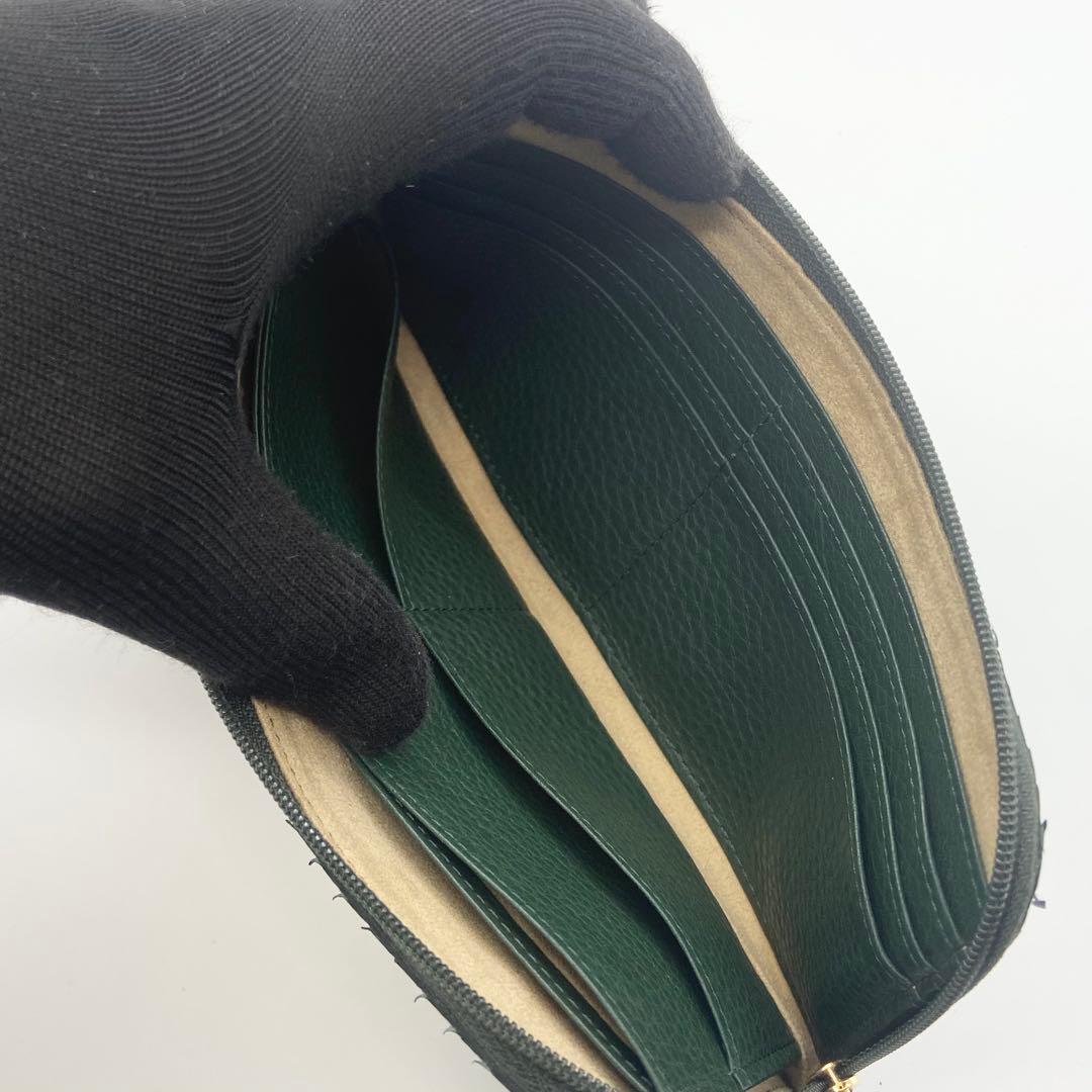 極美品 ATAO アタオ リモ 長財布 ゴールド金具 パイソン レザー