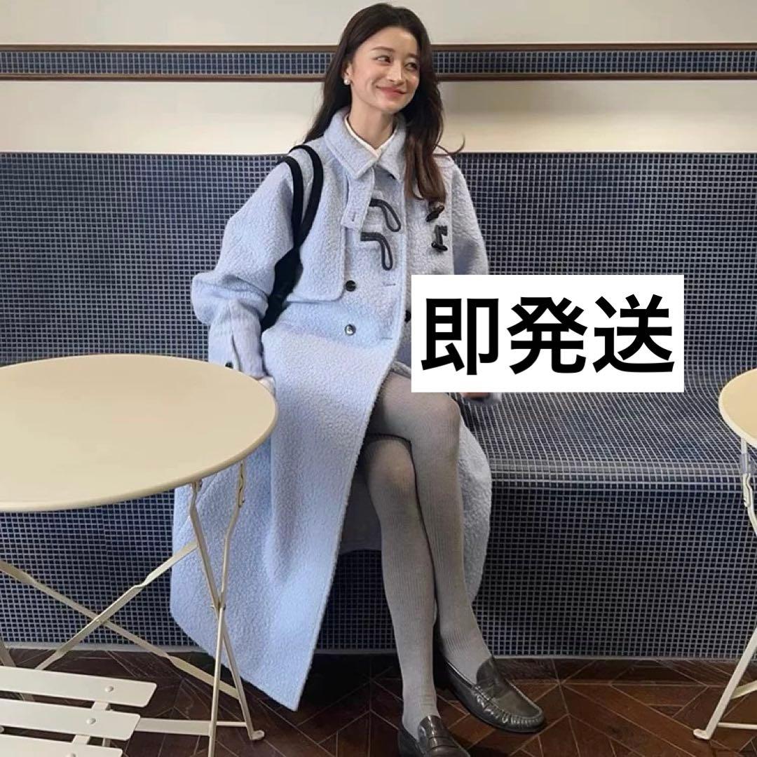 【即発送】bibiy MANON DUFFLE COAT Blue BIBIY. MADE | MANON DUFFLE COAT BLUE｜Bibiy.