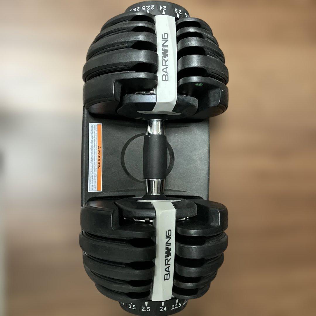 BARWING 調整式ダンベル 24 2個 Amazon | BARWING(バーウィング) NEW モデル 可変式ダンベル 24kg 40kg