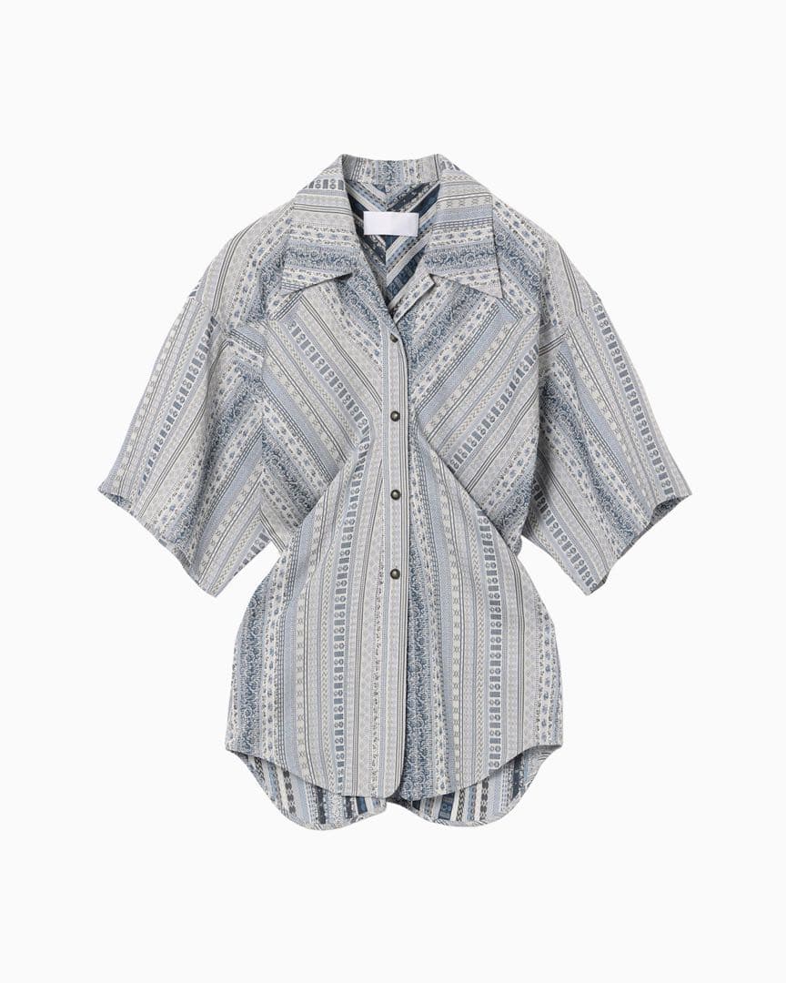 mamekurogouchi StripeJacquardオープンカラーシャツ - メルカリ