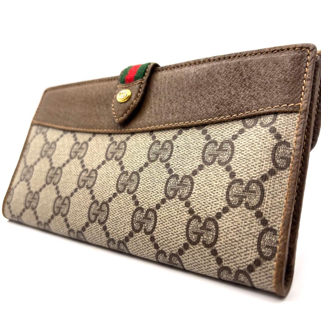 GUCCI オールド 長財布 シェリーライン GGスプリーム インター