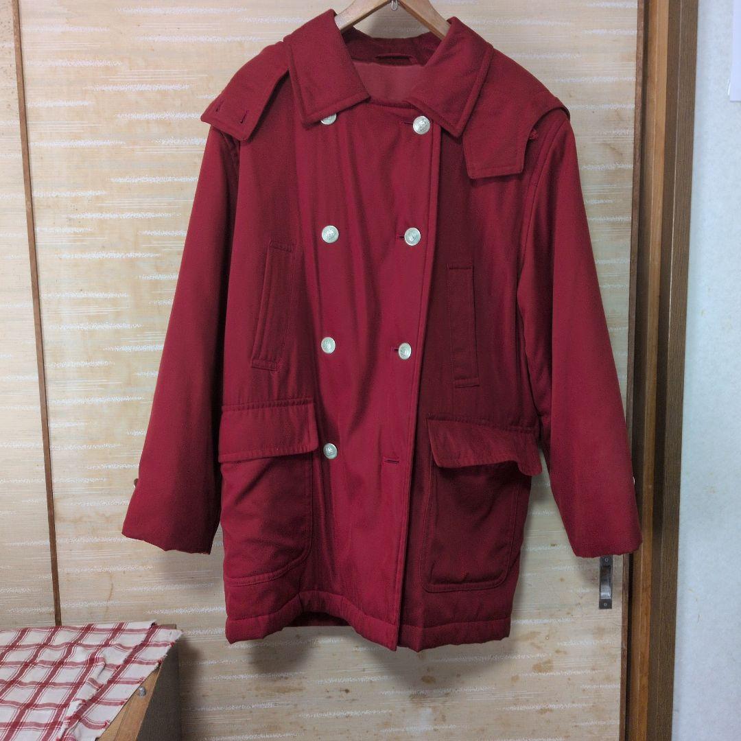 Aquascutum 赤 ダブルブレストジャケット - メルカリ
