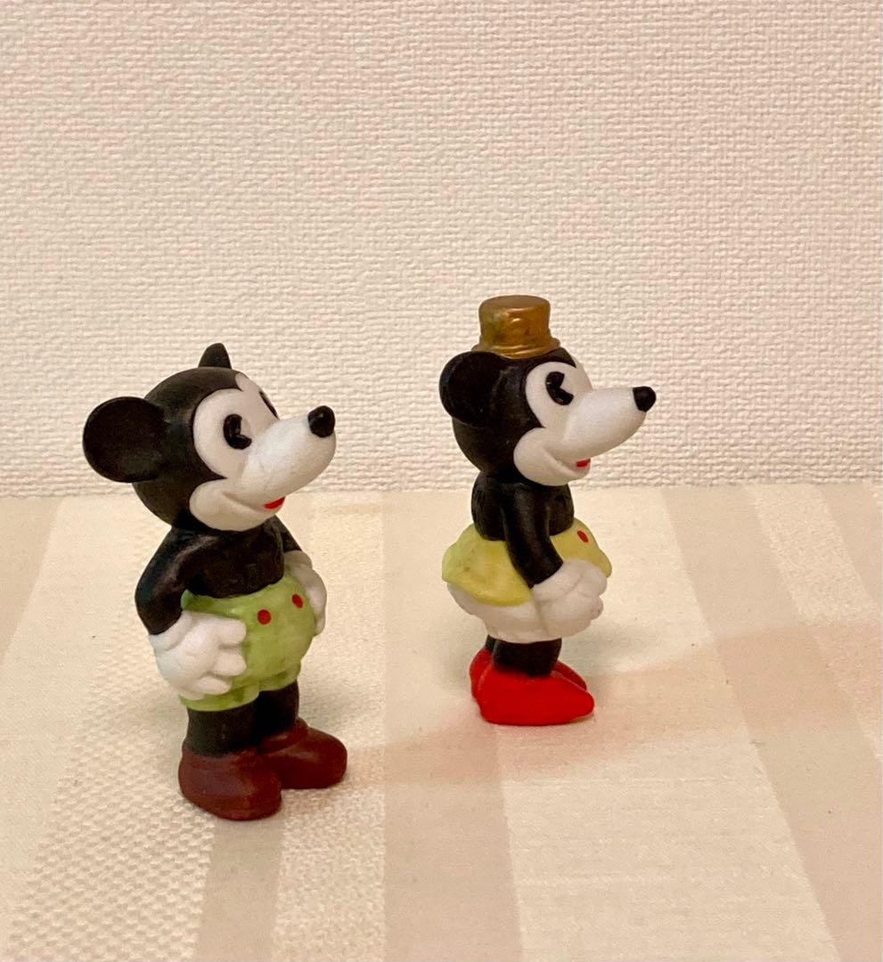 ミッキー、ミニー フィギュア 置物 ドアストッパー テリア 2点