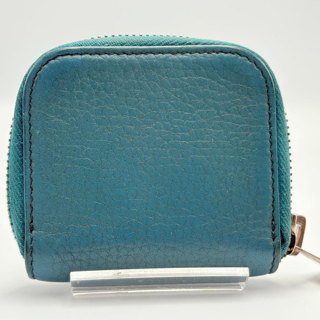 トムフォード レザー ラウンドファスナー コインケース エメラルドグリーン