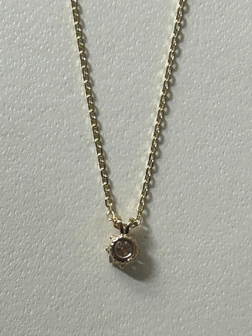 ノジェス　K10 1粒ダイヤ　0.05CT ネックレス