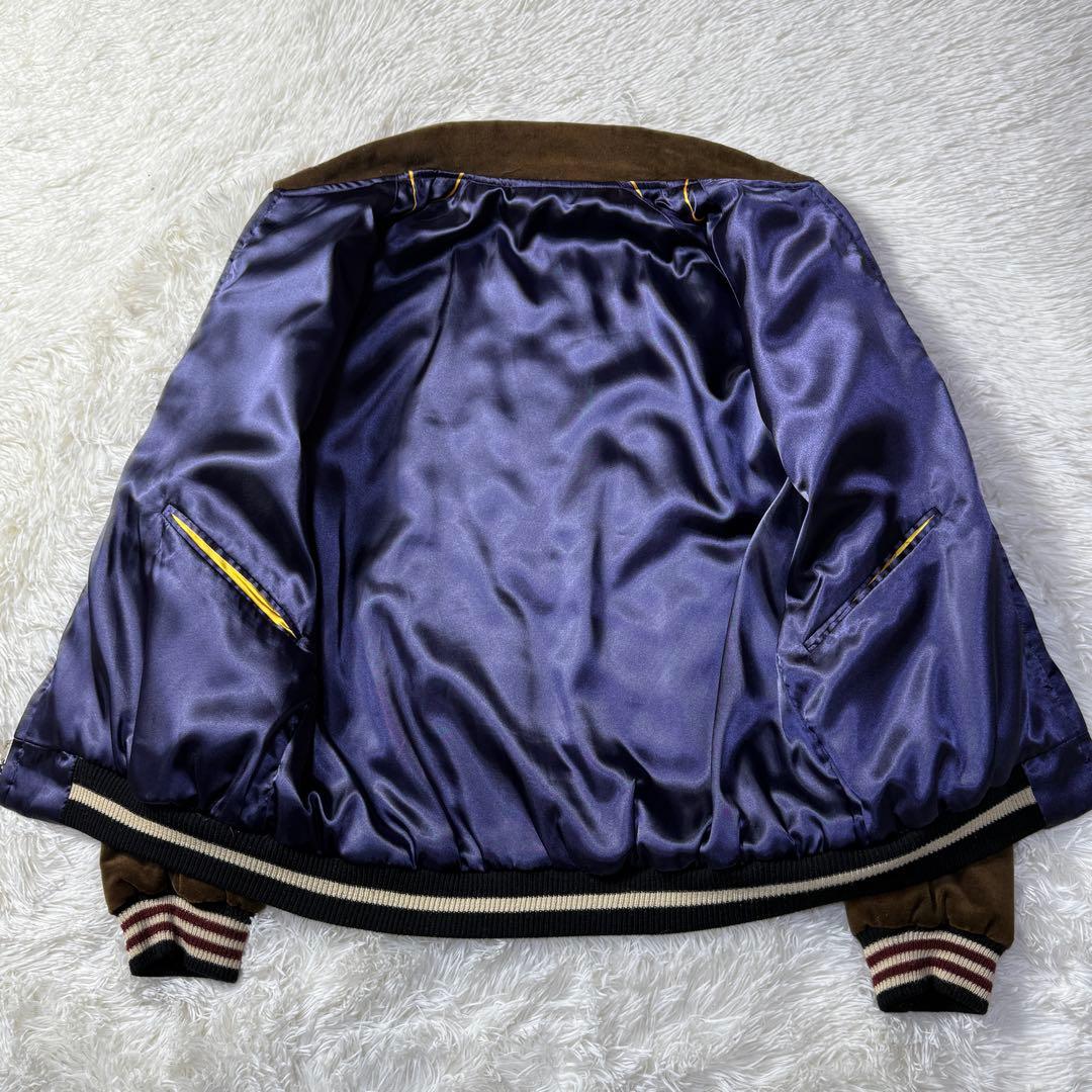 美品】テーラー東洋 別珍 リバーシブル スカジャン M 沖縄 スカル USMC