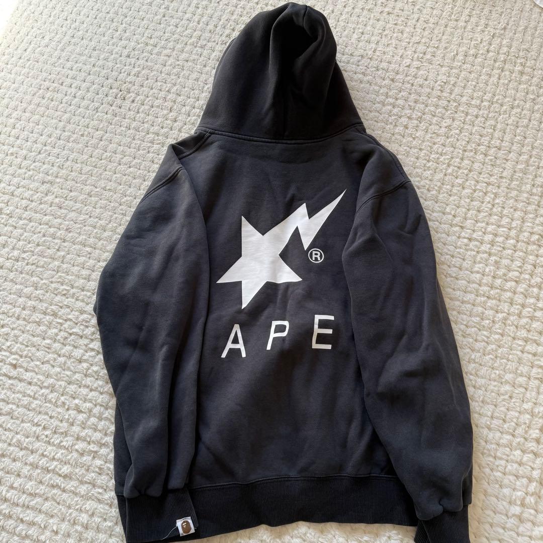 APE カモフラージュロゴ パーカー 90s 初期タグ - メルカリ