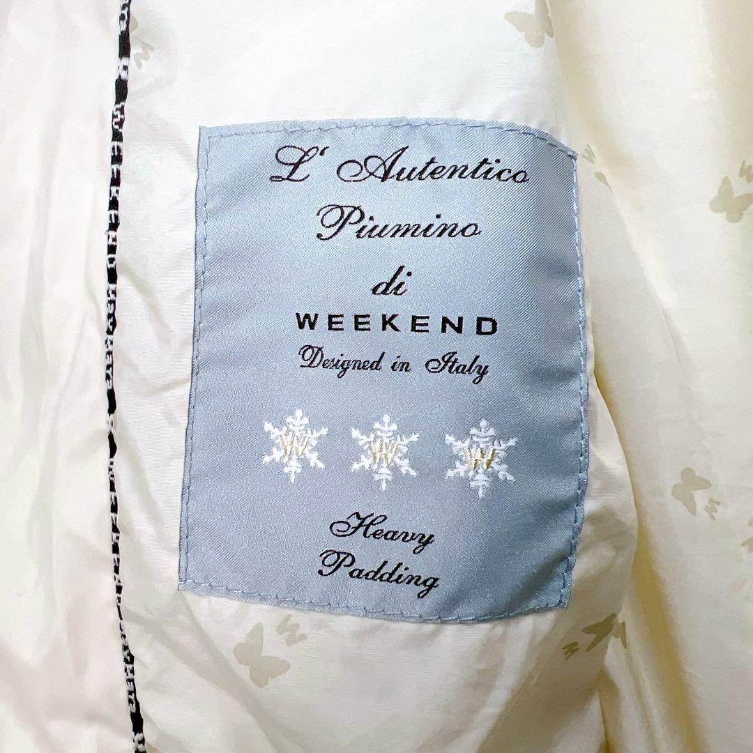 MaxMara WEEKEND ロングダウンジャケット アイボリー 38 - メルカリ