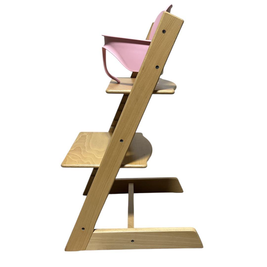 専用 ストッケ トリップトラップ ナチュラル×ピンクベビーセット人気カラー