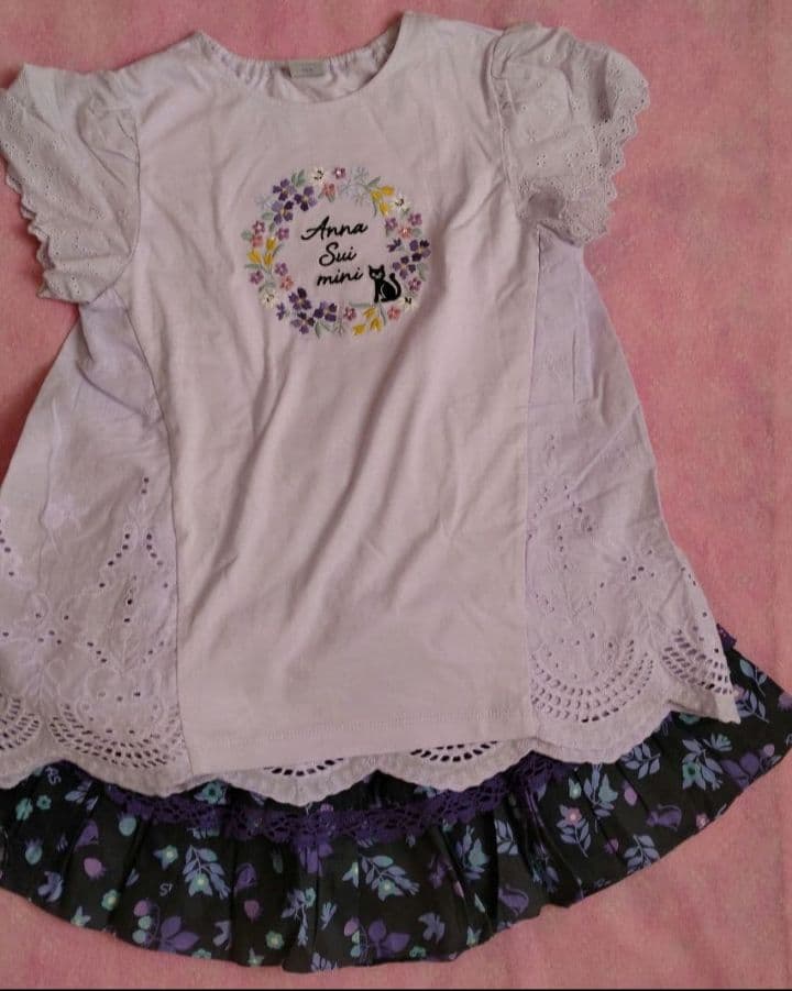 中古 アナスイミニ トップス 半ズボン ワンピース 140 - メルカリ