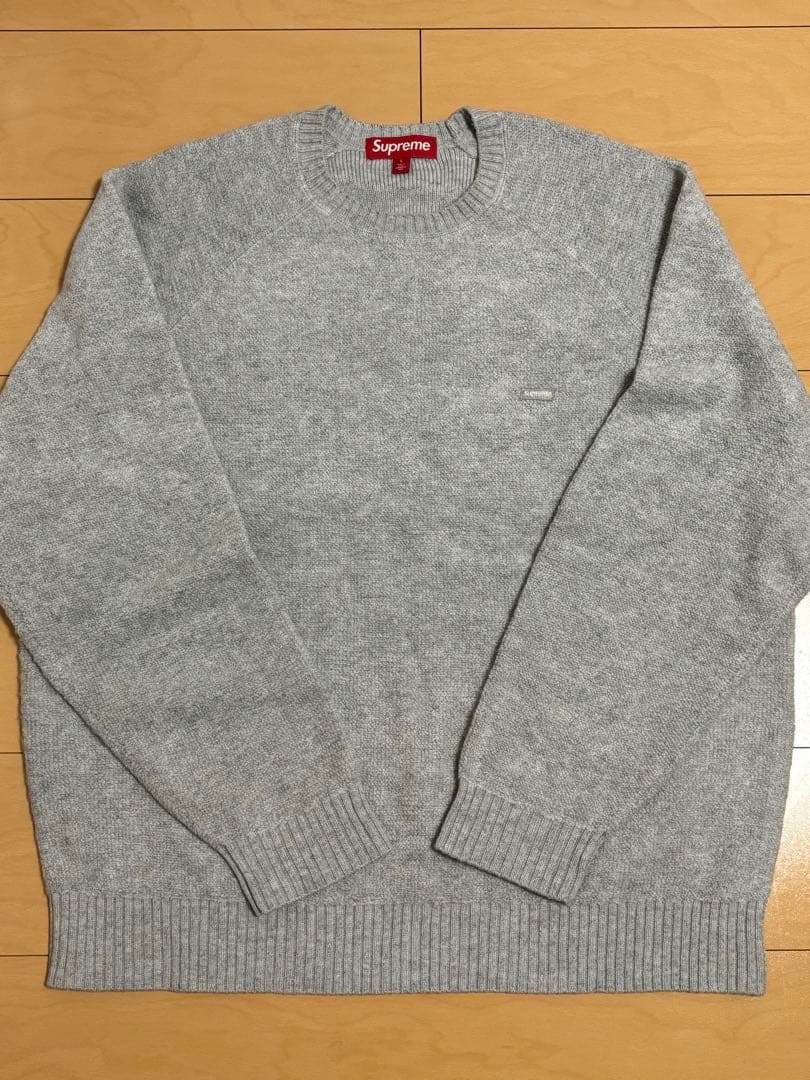 美品 Supreme Terry Small Box Sweater グルー L - メルカリ