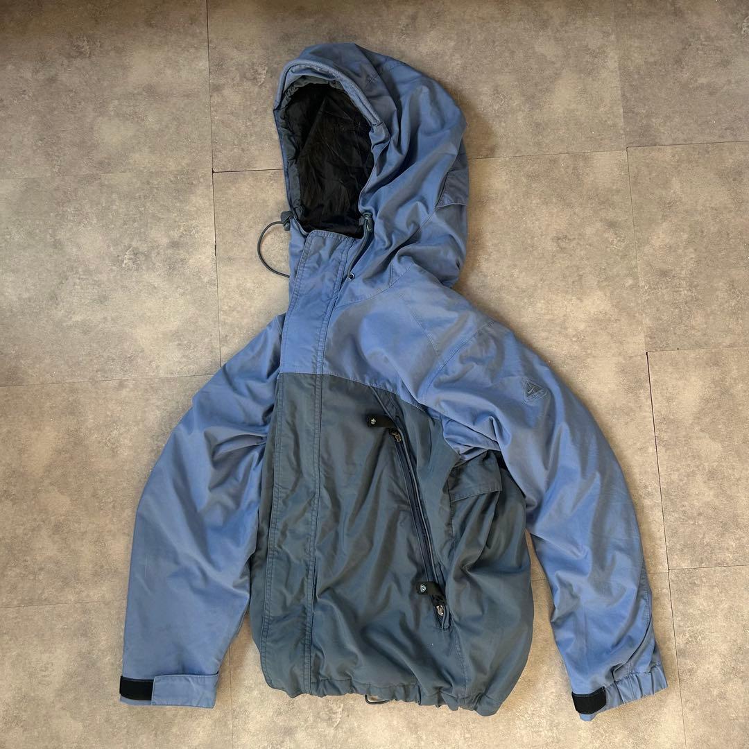 テック系❗️】90s nike acg マウンテンパーカー 三角ロゴ S ブルー