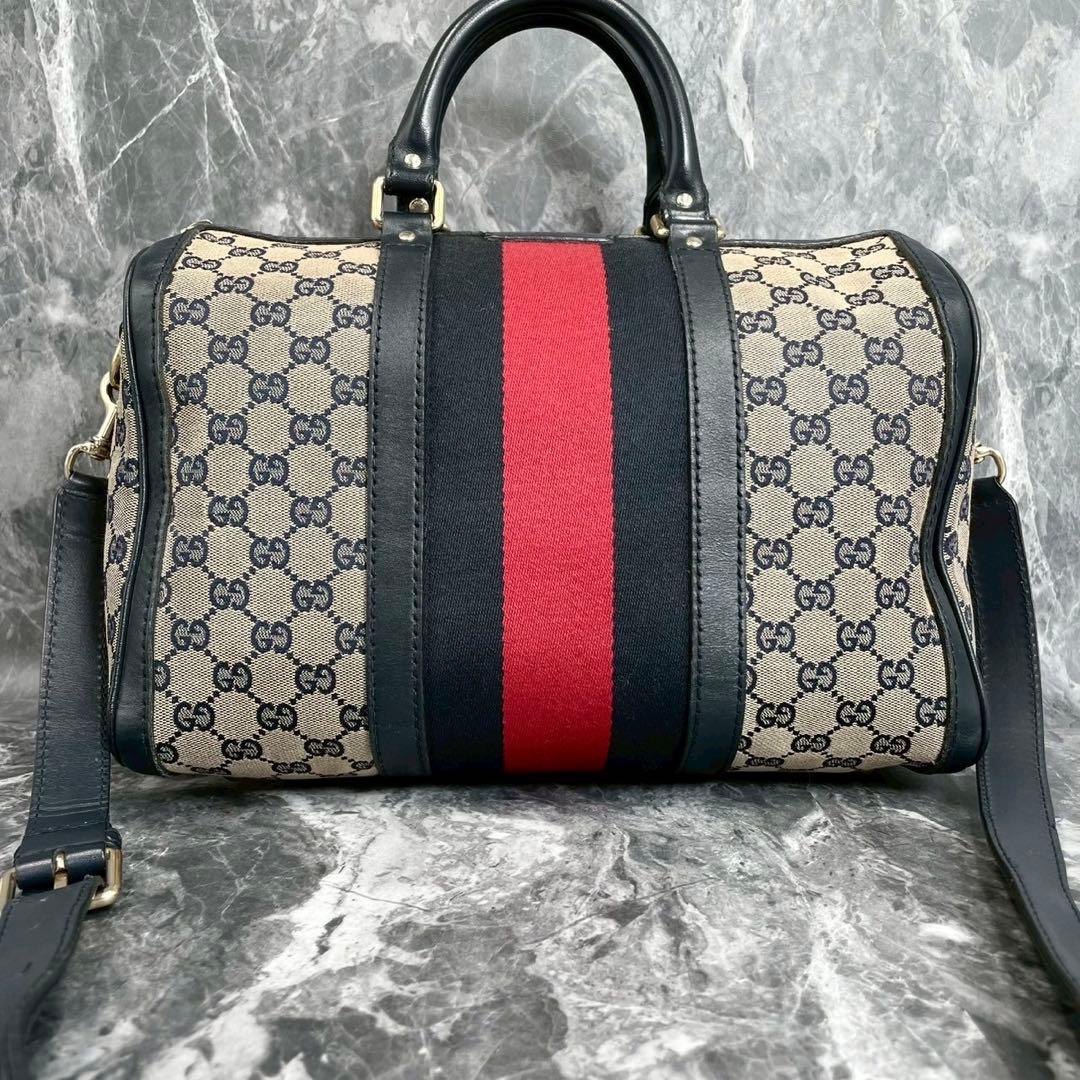 ✨️美品✨GUCCI ボストンバッグ ショルダー 2way シェリーライン ᏩᏩ