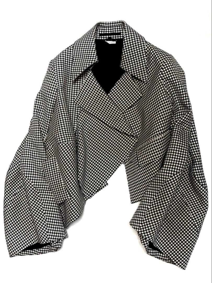 COMME des GARÇONS チェック柄 テーラードジャケット XS - メルカリ