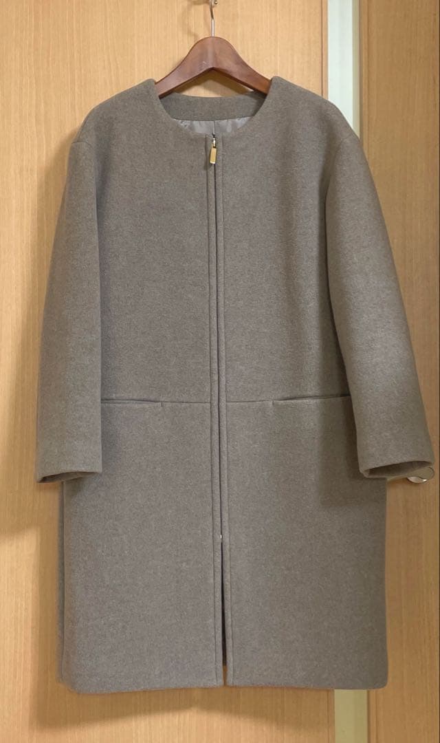 ☆極美品☆ NOBLE 定価52,800円 W/NyZipコート ベージュ 36 - メルカリ