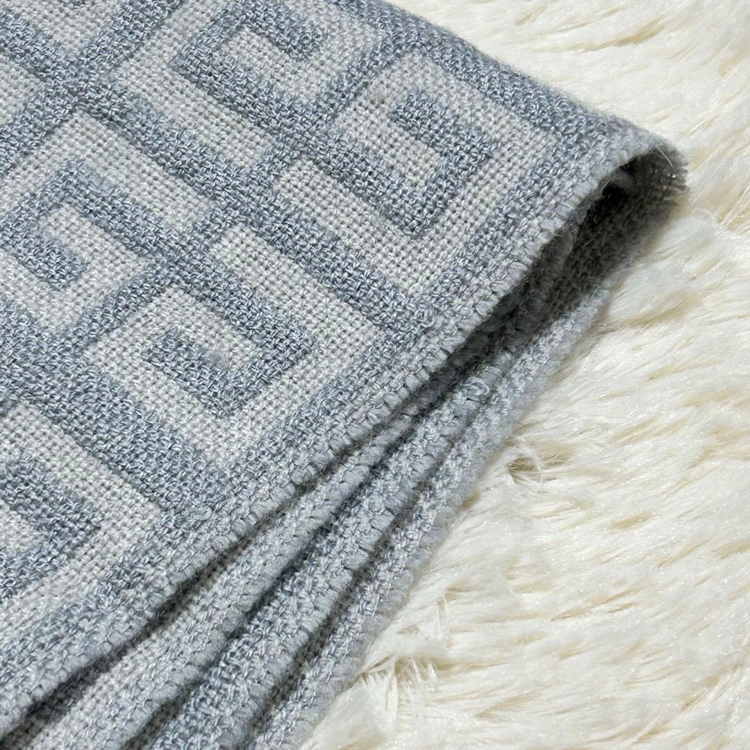 GIVENCHY ジバンシィ モノグラム GG柄 総柄 マフラー グレー - メルカリ